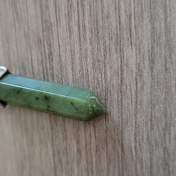 🪻Pre-loved 925 Italy Sterling Silver with New Jade pendant - Picture 5 of 6